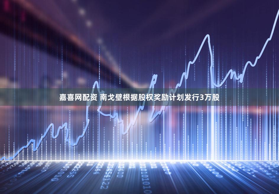 嘉喜网配资 南戈壁根据股权奖励计划发行3万股
